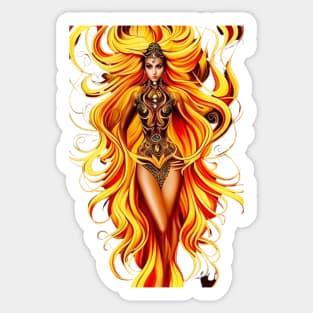 fire goddess Sticker